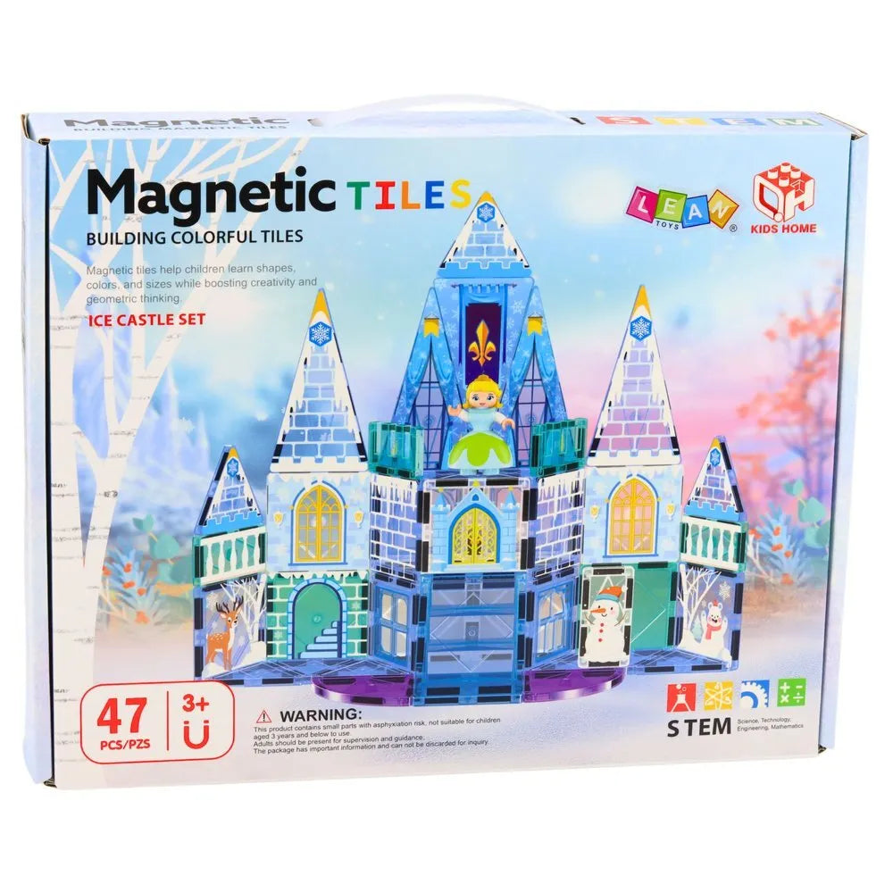 Magnetiniai blokeliai – ledo pilis, 47 dalys, STEM