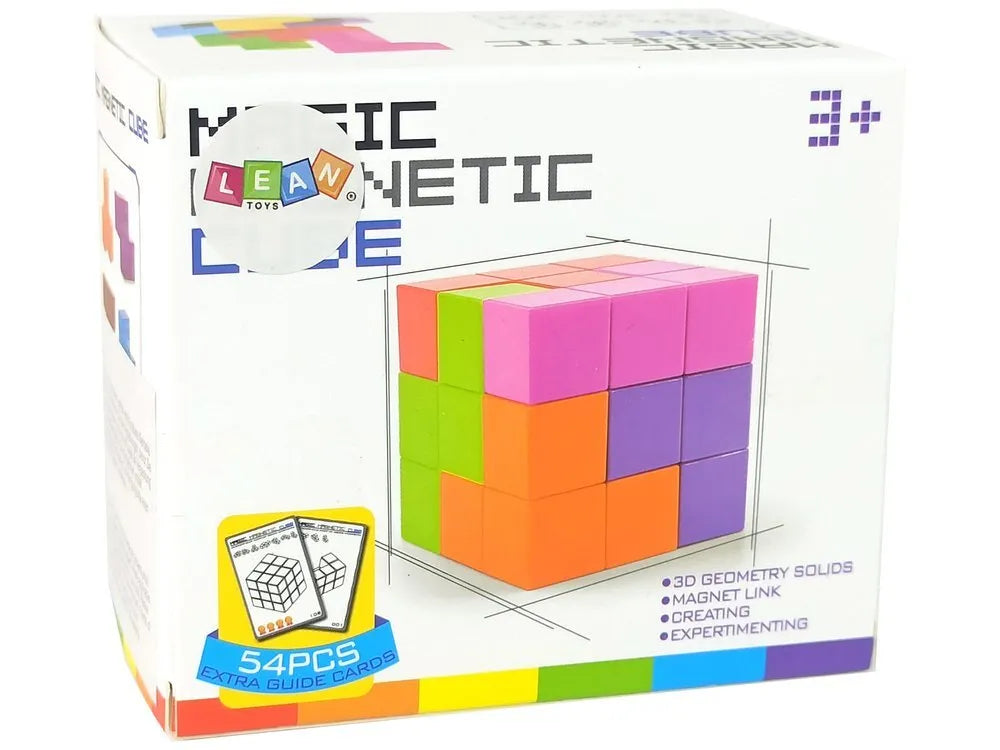 Magnetinis loginis kubas 7in1 su užduočių kortelėmis