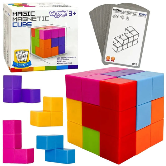 Magnetinis Tetris 3D kubeliai