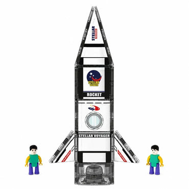 Magnetinių blokelių rinkinys – Kosminė raketa, 26 dalys