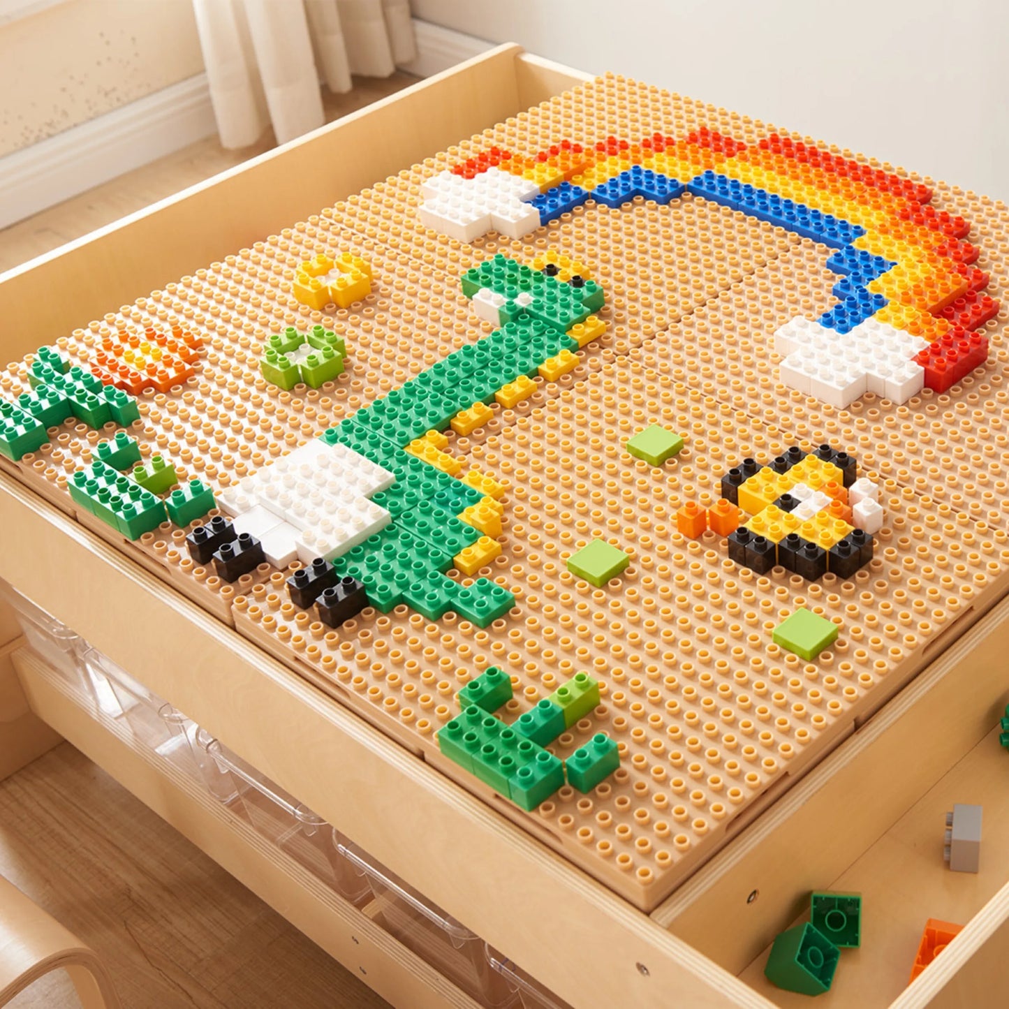 Masterkidz 4 bazinių plokščių rinkinys mažoms kaladėlėms (4 vnt.)
