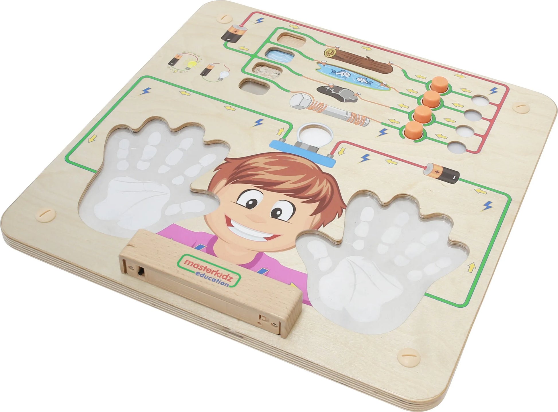 MASTERKIDZ 5in1 traukinio sensorinių lentų rinkinys