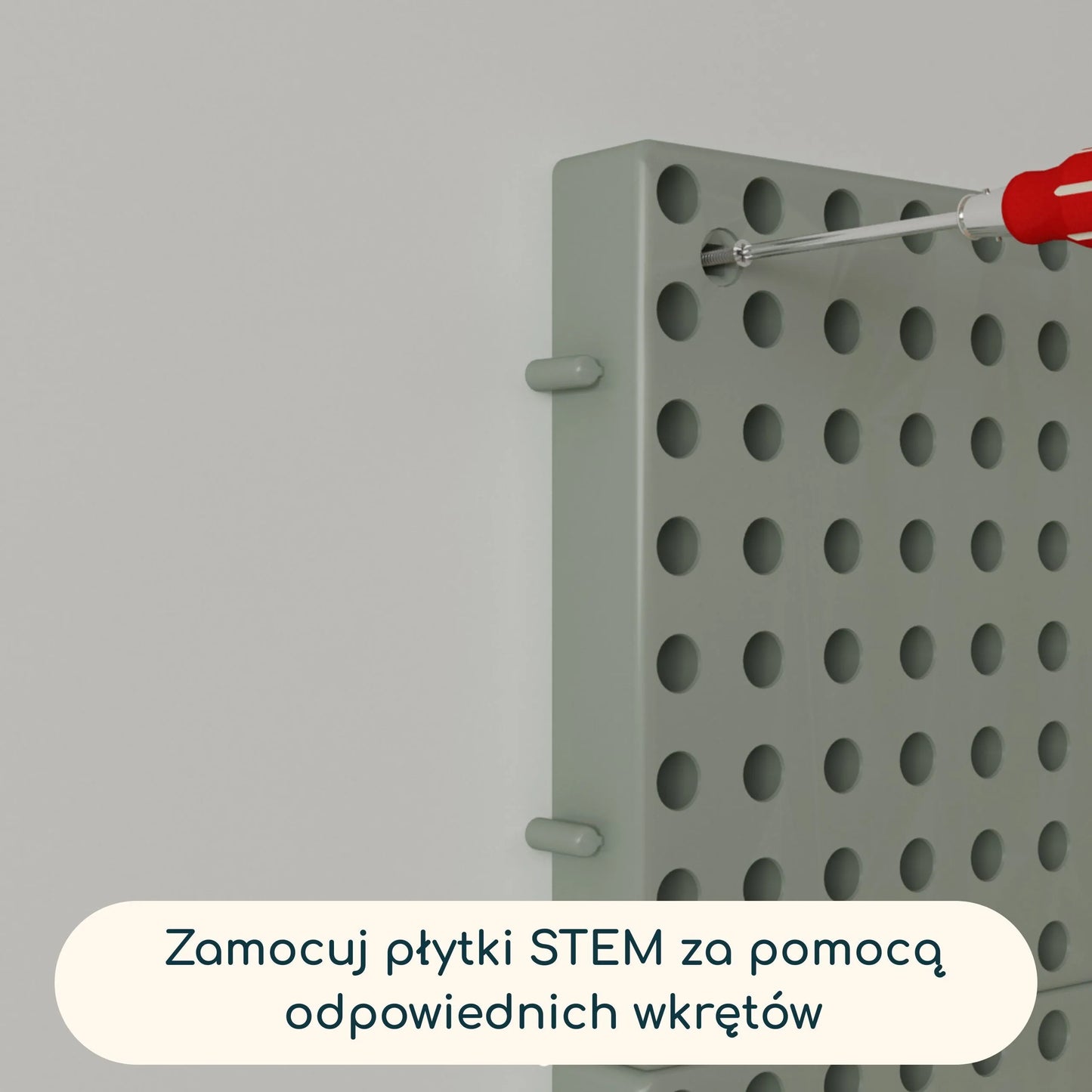 Masterkidz lauko STEM edukacinė siena iš HDPE panelių 80 × 80 cm
