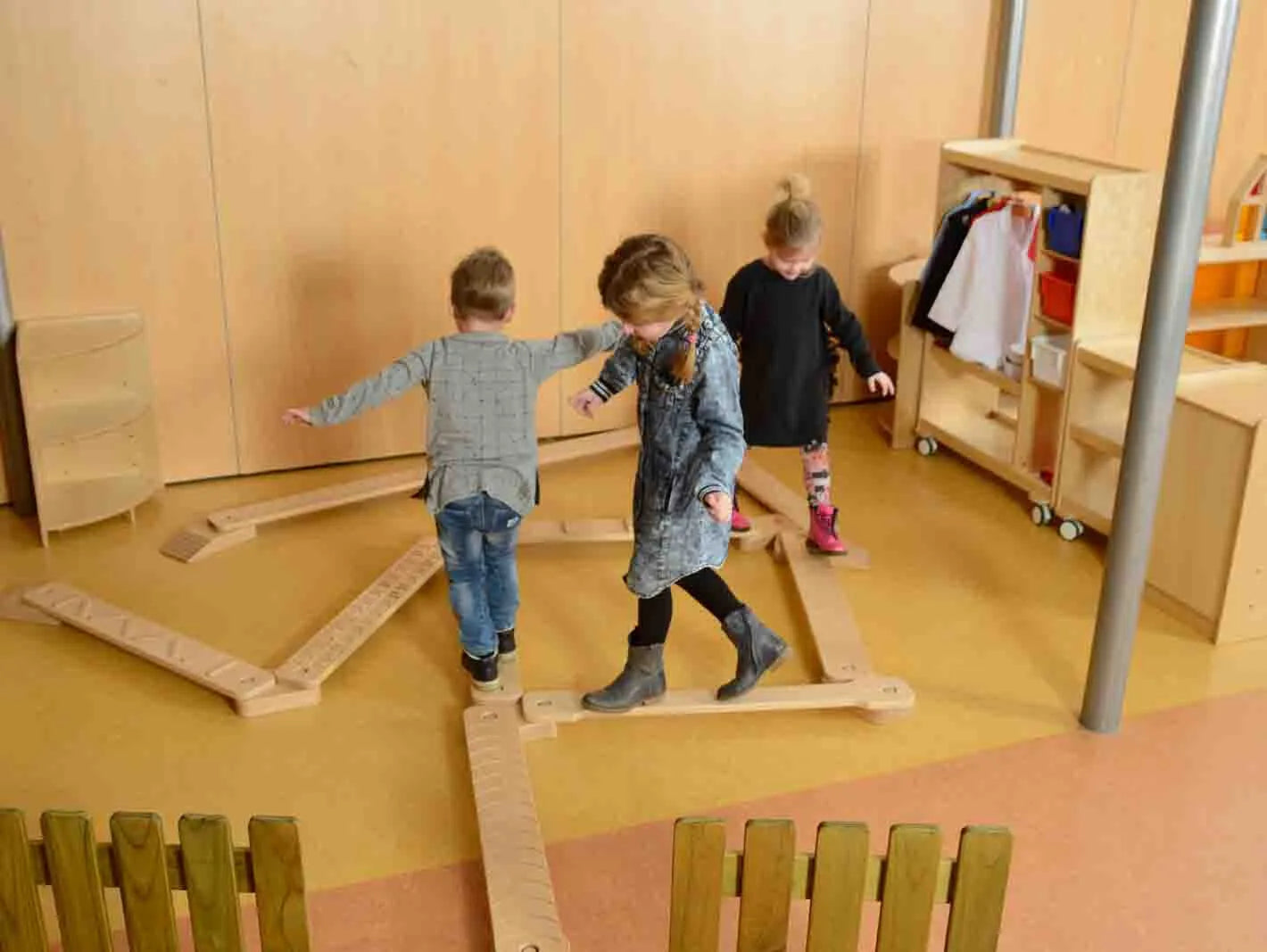 Masterkidz medinis balansavimo takelių rinkinys – 10 vnt.