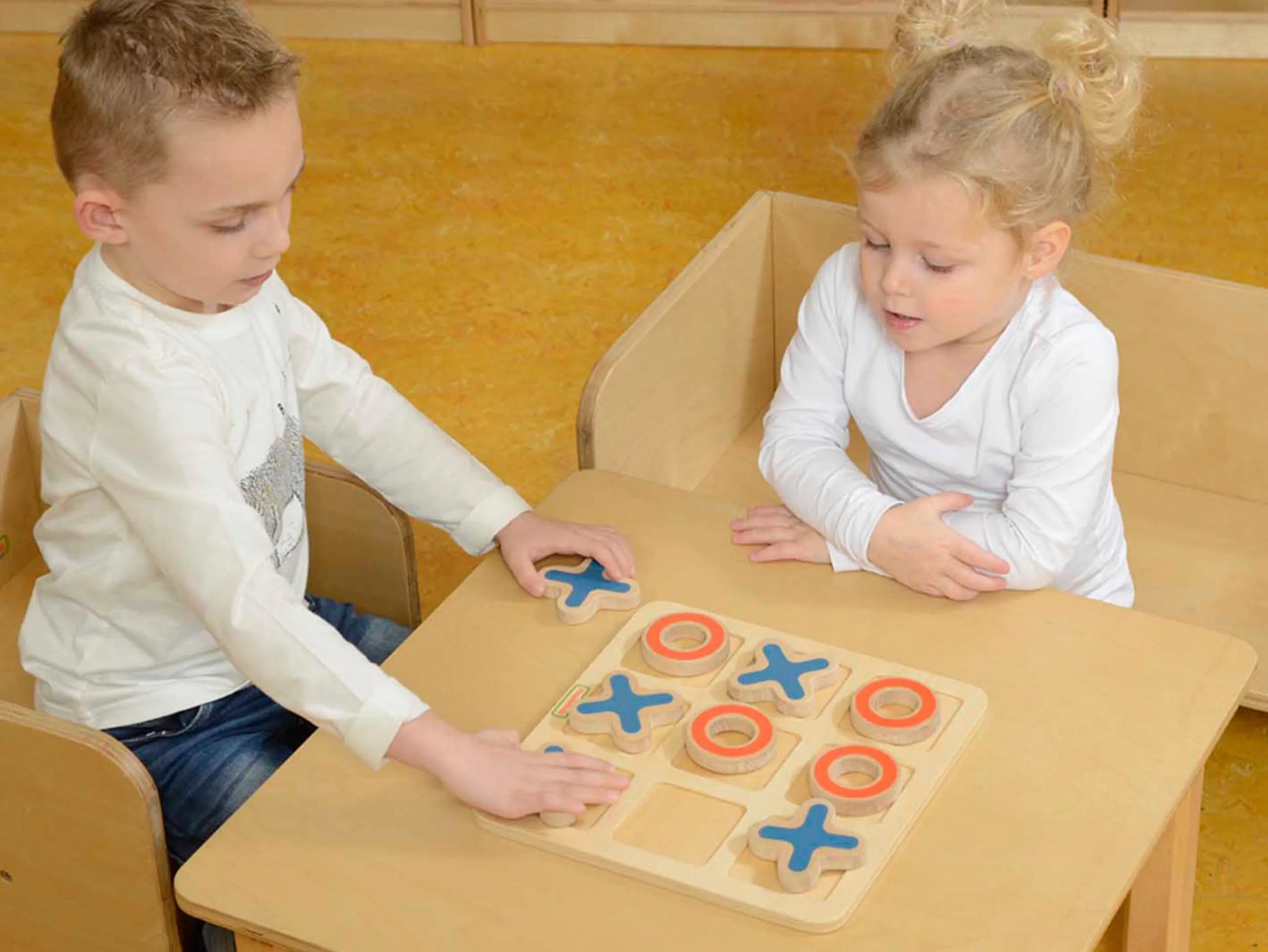 MASTERKIDZ medinis kryžiukų-nuliukų žaidimas vaikams
