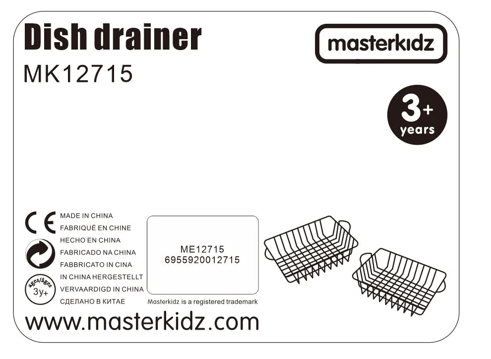 Masterkidz metaliniai vaisių ir daržovių krepšeliai – 2 vnt.