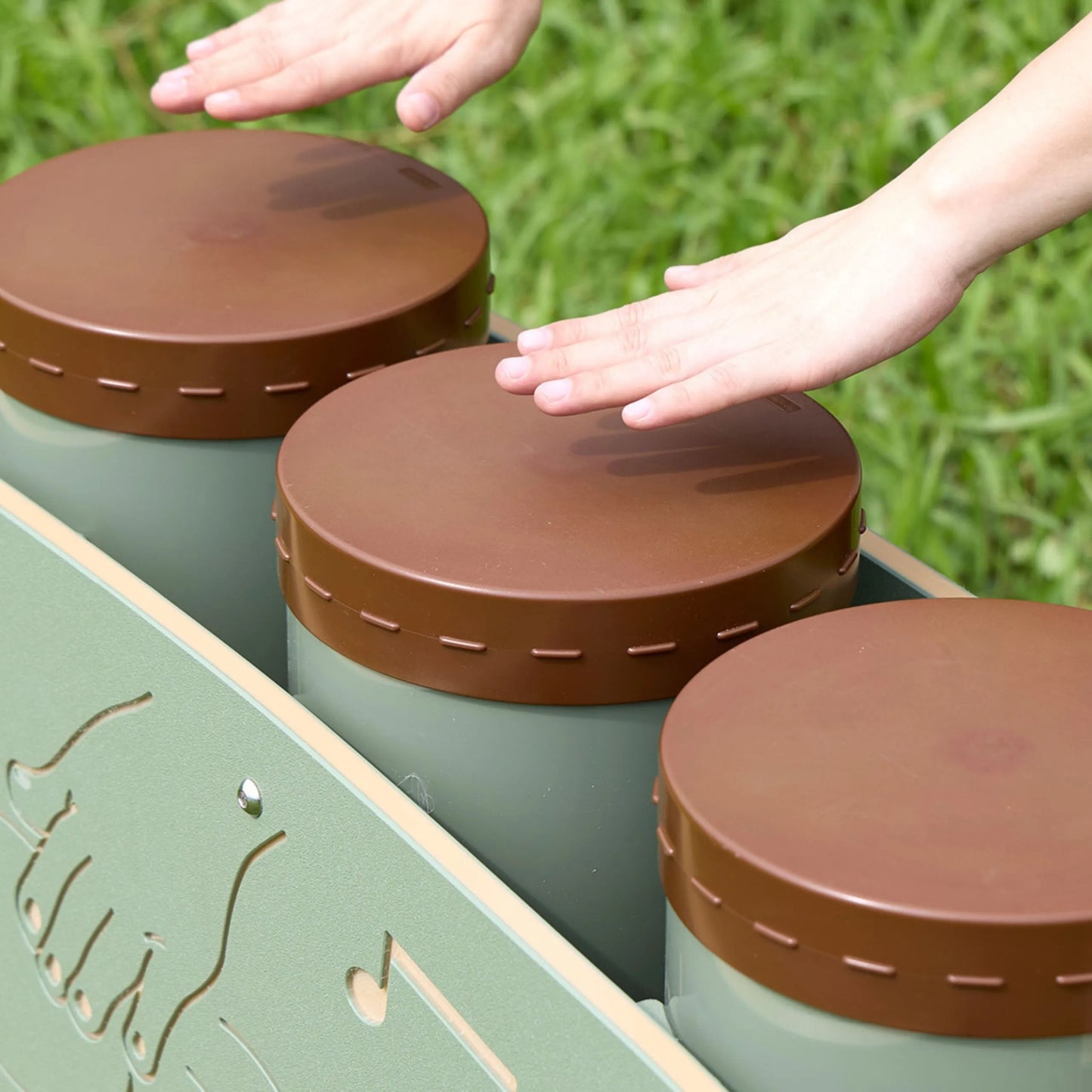 „MASTERKIDZ“ sodo muzikos instrumentų rinkinys – 3 kongų būgnai