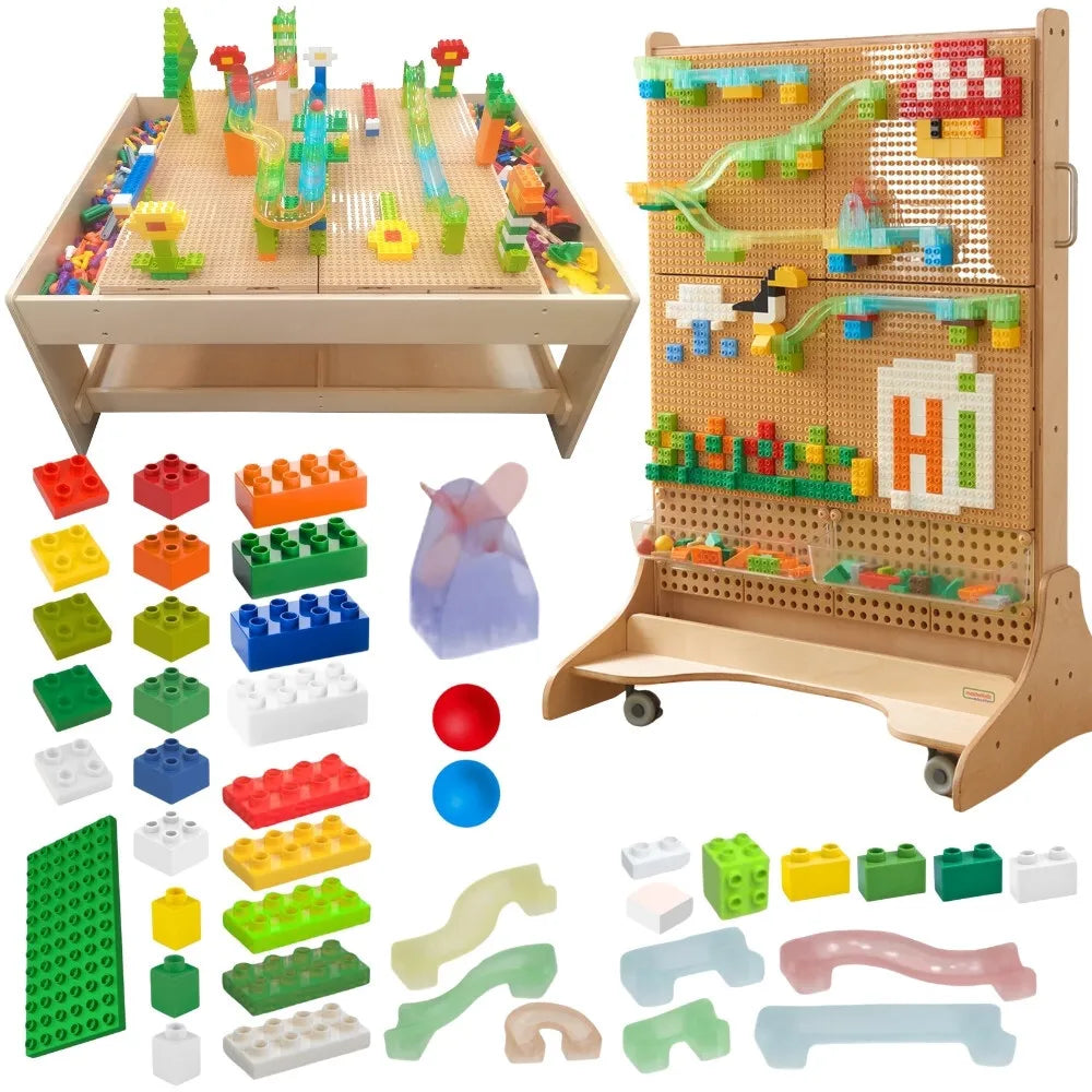 MASTERKIDZ STEM kamuoliukų trasa konstruktoriaus rinkinys 359 dalių