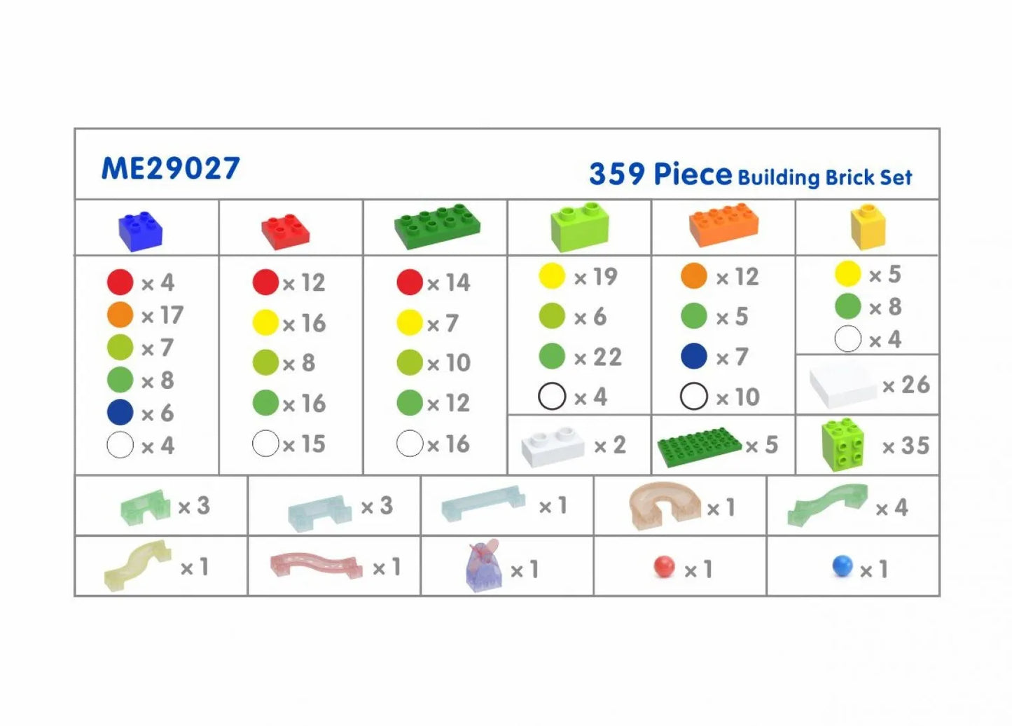 MASTERKIDZ STEM kamuoliukų trasa konstruktoriaus rinkinys 359 dalių