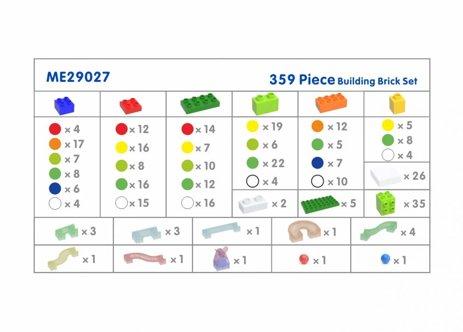 MASTERKIDZ STEM kamuoliukų trasa konstruktoriaus rinkinys 359 dalių