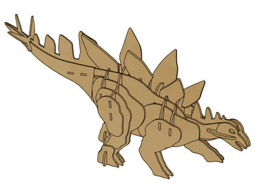 Medinė 3D erdvinė dėlionė „Stegosaurus“