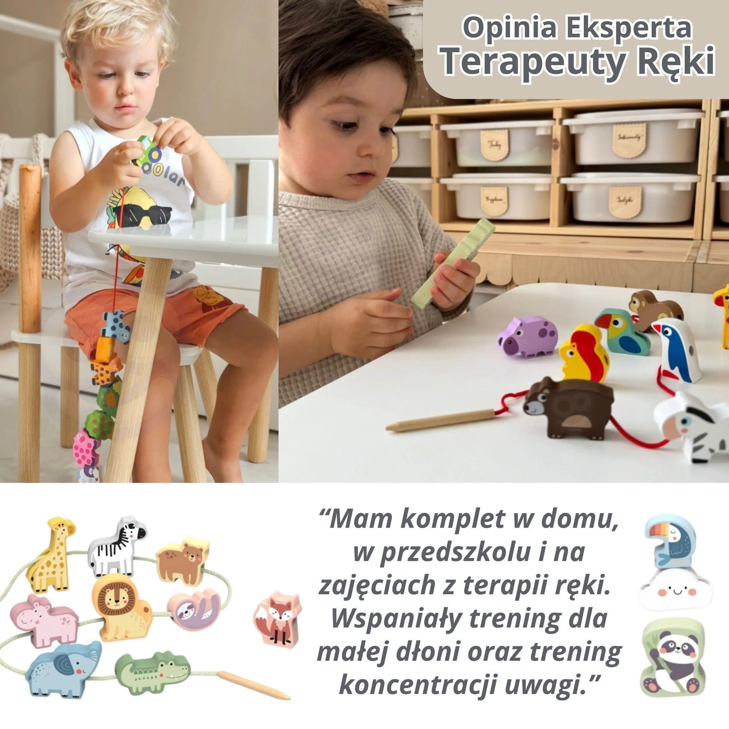 Medinė vėrimo dėlionė „Gyvenimas fermoje“ – 13 el.