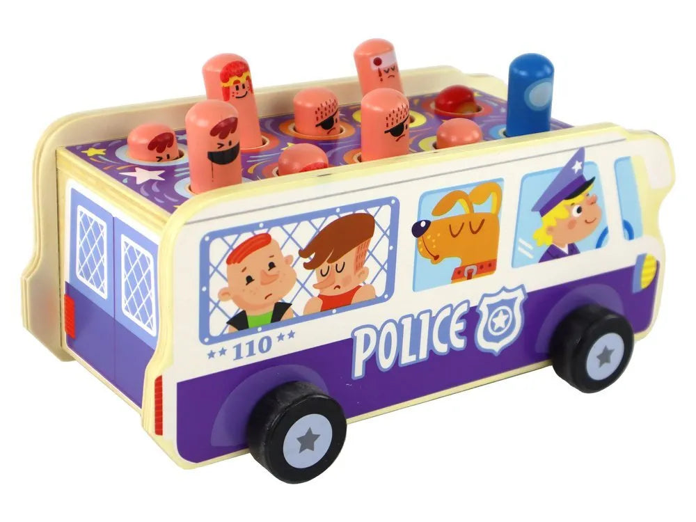 Medinis arkadinis žaidimas „Policijos autobusas“