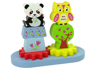 Medinis gyvūnų rūšiuoklis „Pelėda ir Panda“