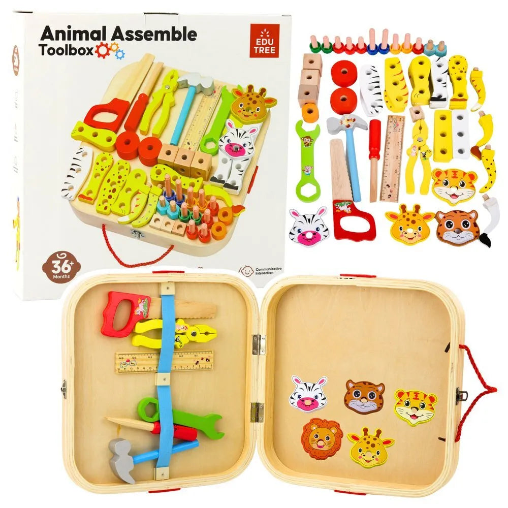 Medinis konstruktorius lagamine – 5 gyvūnai