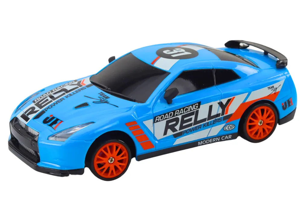 Mėlynas R/C sportinis automobilis 1:24