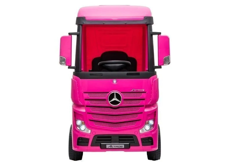 Mercedes Actros HL358 4×4 – rožinis elektrinis sunkvežimis vaikams
