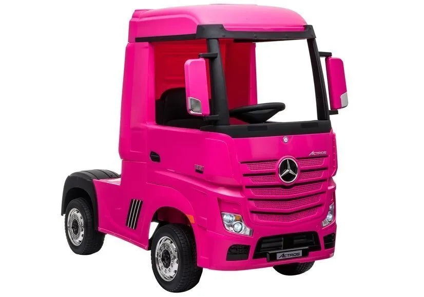 Mercedes Actros HL358 4×4 – rožinis elektrinis sunkvežimis vaikams