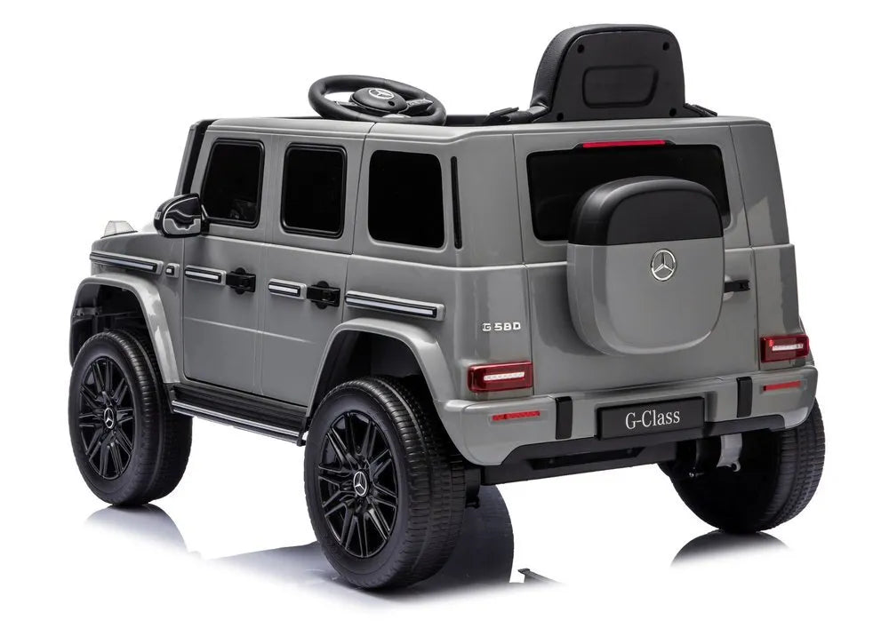 Mercedes G 4×4 24V 2580 pilkas akumuliatorinis automobilis vaikams