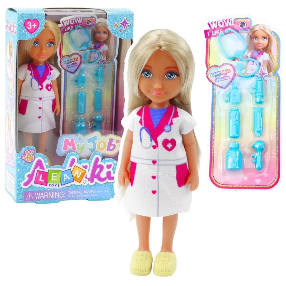 Mini gydytojos lėlė su priedais