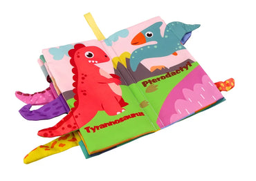 Minkšta šiurenanti dinozaurų knygelė kūdikiams