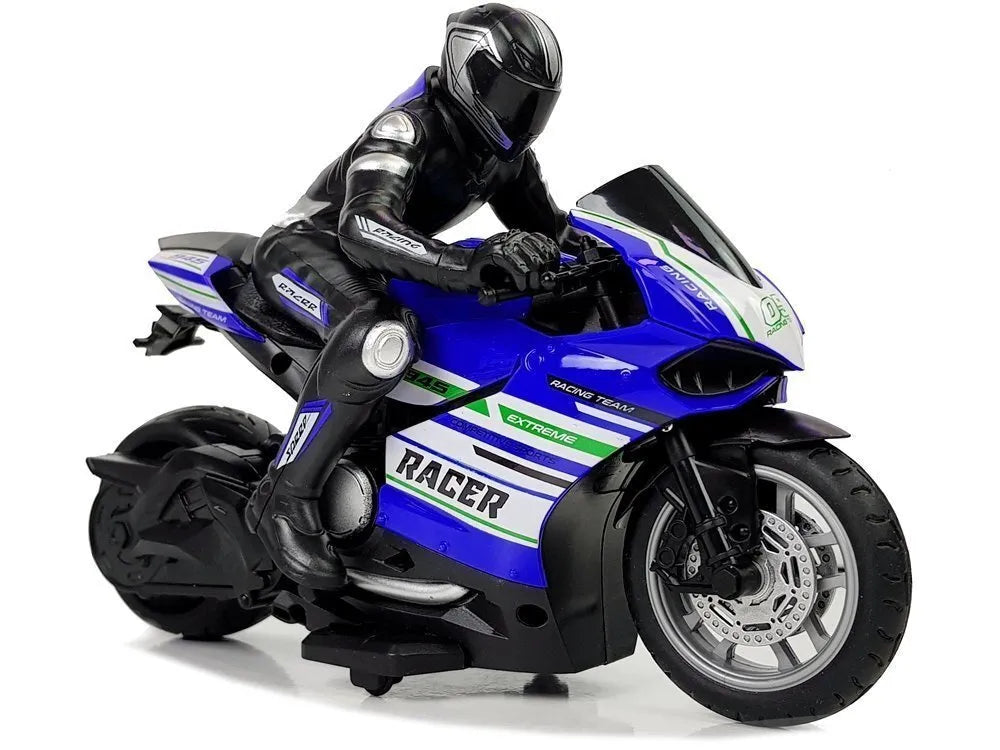 Nuotolinio valdymo sportinis motociklas 35 m atstumu