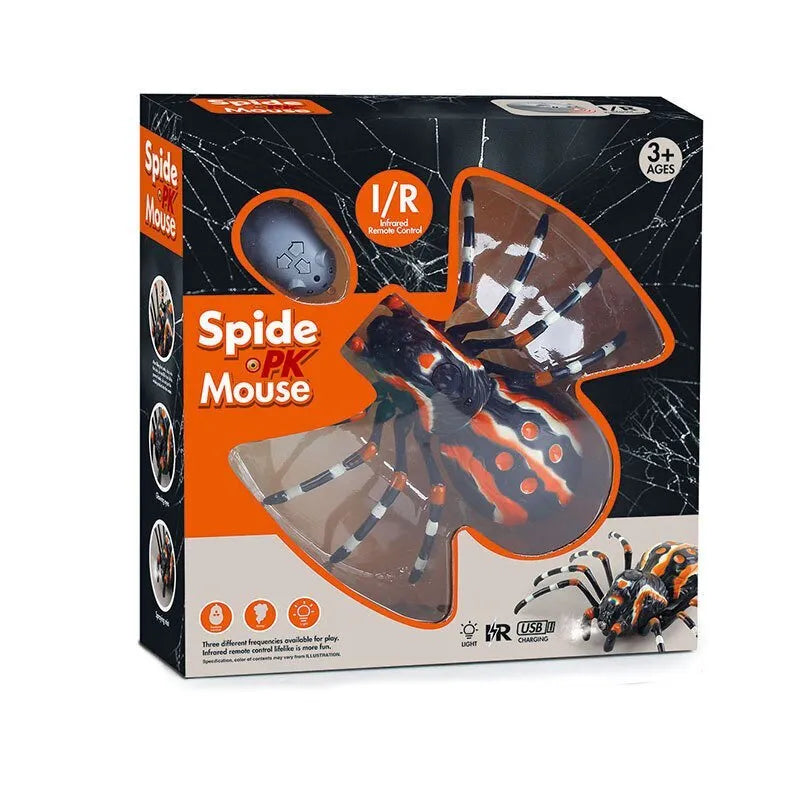 Nuotolinis R/C tarantulas juodas voras