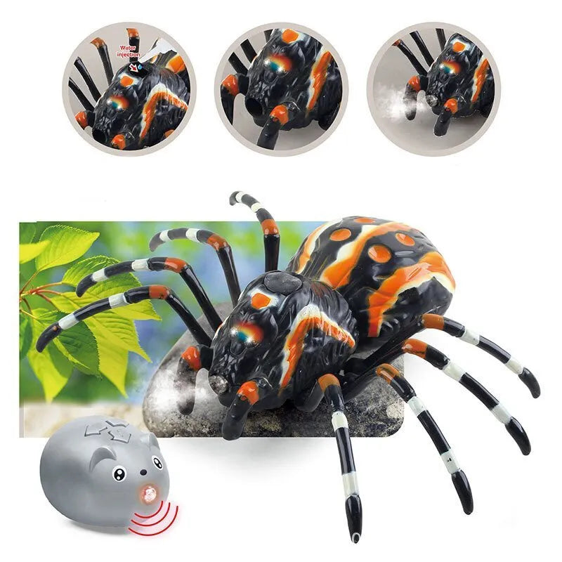 Nuotolinis R/C tarantulas juodas voras