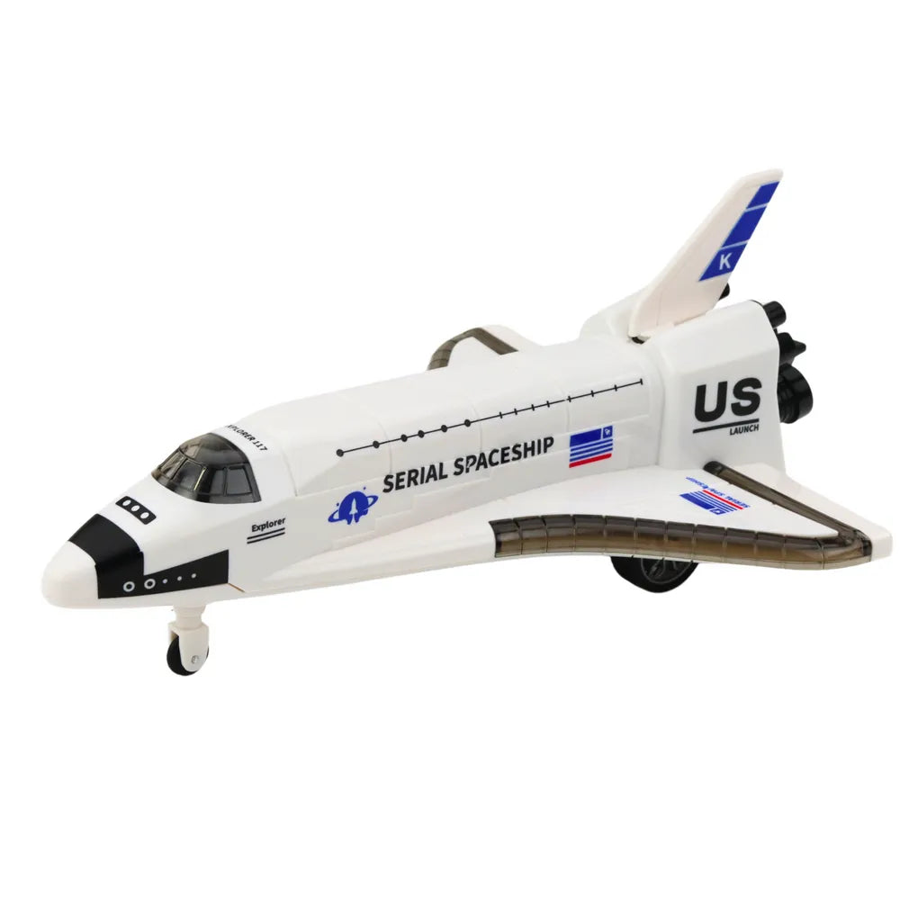 Nuotoliniu būdu valdoma kosminė raketa su šviesomis, garsais ir dūmų efektu