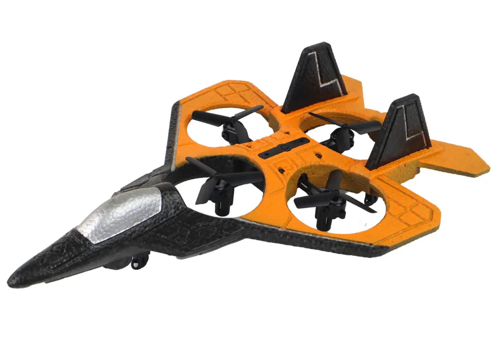 Nuotoliniu būdu valdomas oranžinis RC lėktuvas „Fighter“