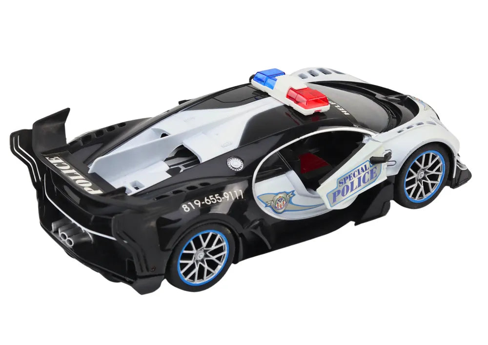 Nuotoliniu būdu valdomas policijos automobilis 1:12 masteliu