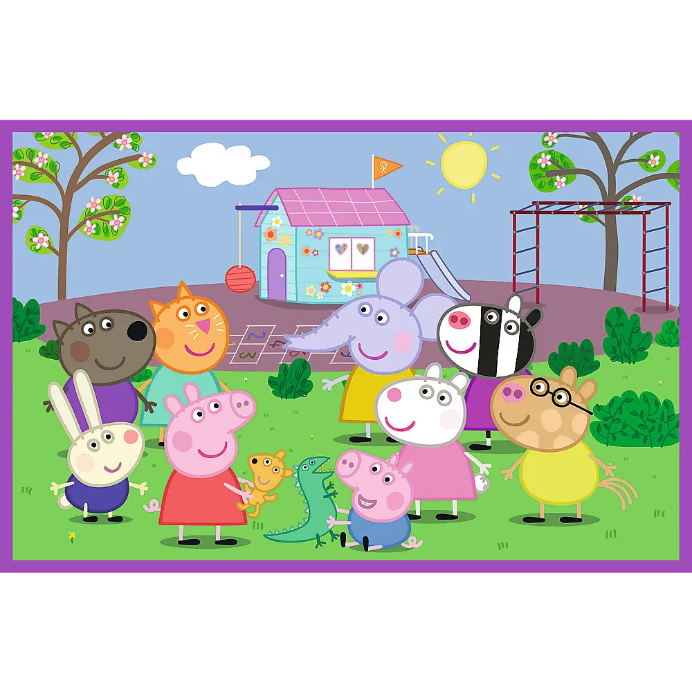 „Peppa žaidimų aikštelėje“ – dėlionė 2×24 detalių