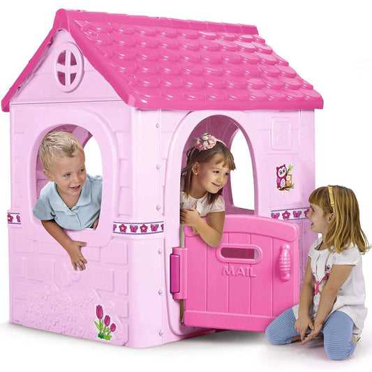 „Pink Fantasy Garden“ – rožinis sodo žaidimų namelis vaikams, 2–6 m.