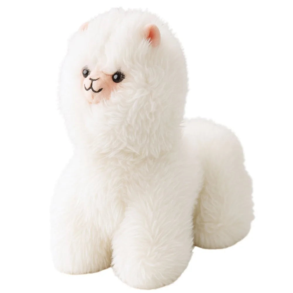 Pliušinė balta lama 40 cm