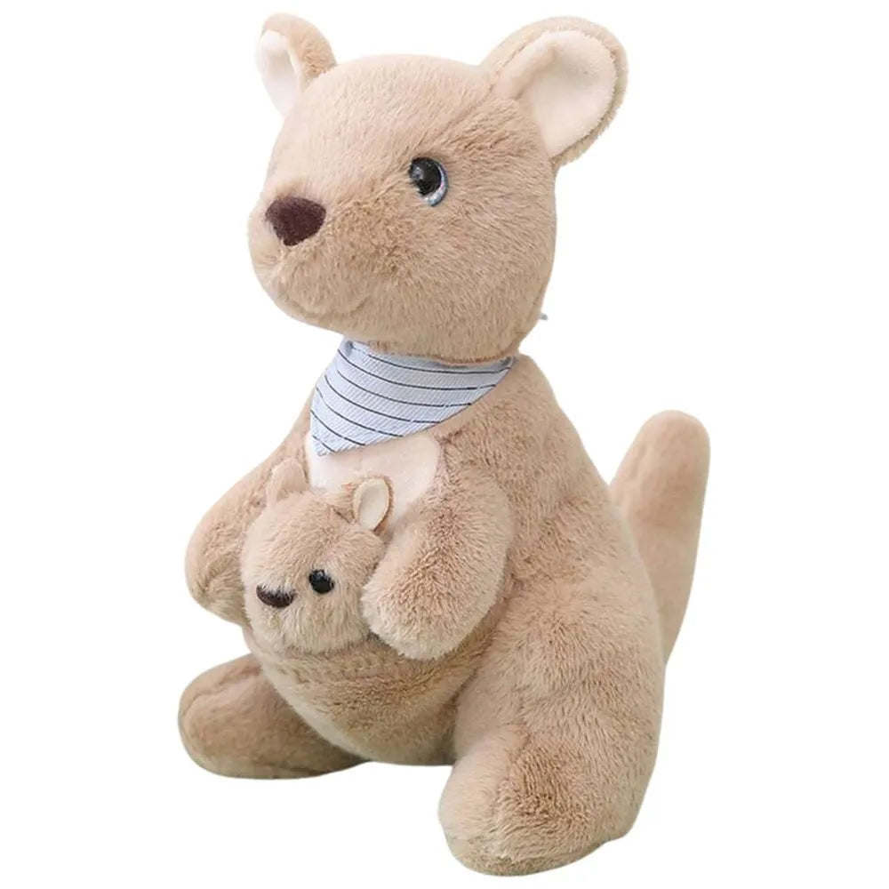 Pliušinė kengūra su mažyliu 22 cm
