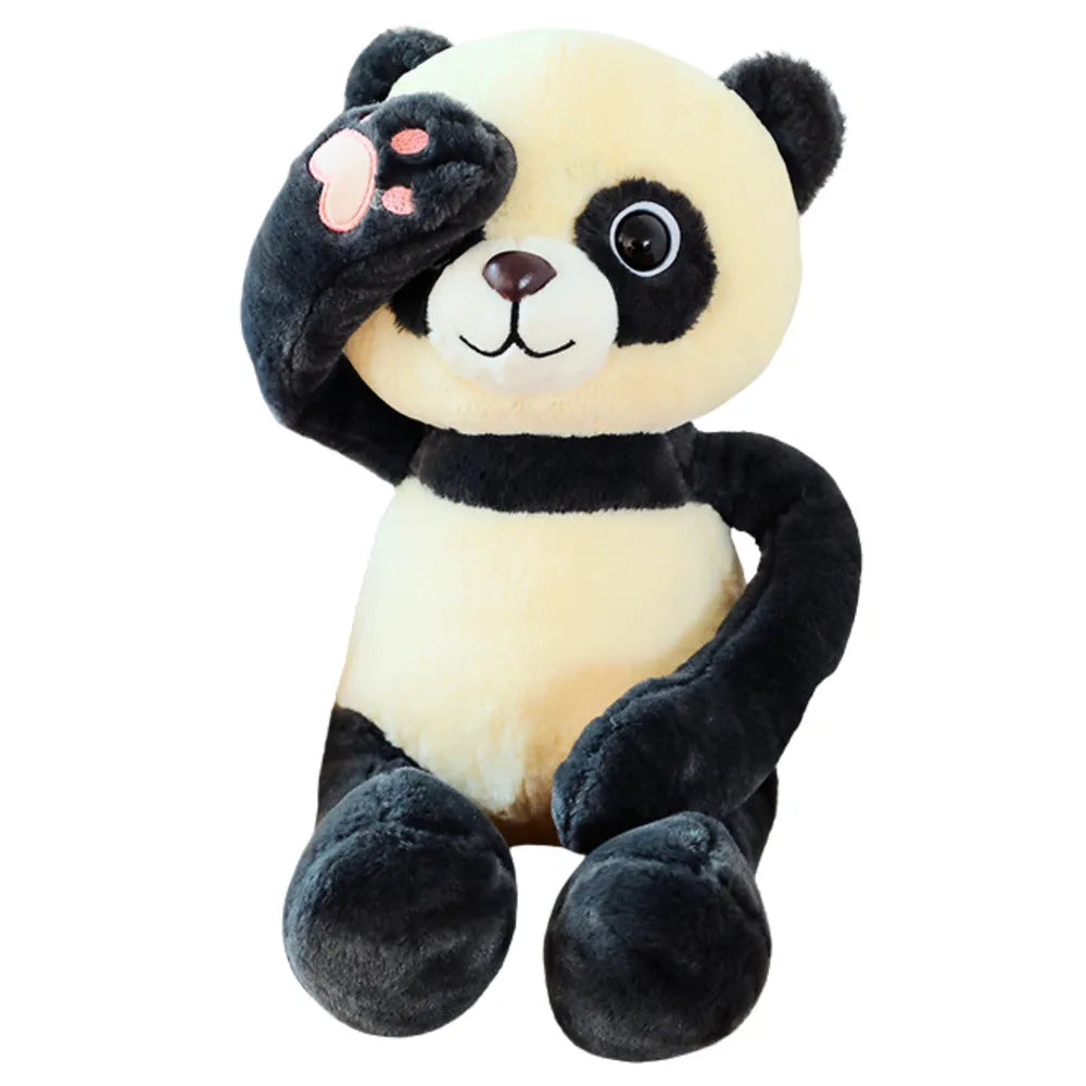 Pliušinė panda su magnetais 23 cm