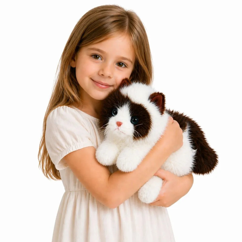 Pliušinė persų katė ruda balta 50 cm