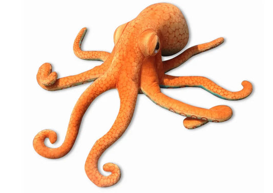 Pliušinis aštuonkojis 55 cm oranžinis