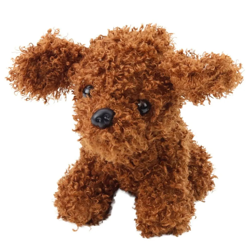 Pliušinis mini pudelis rudas 20 cm