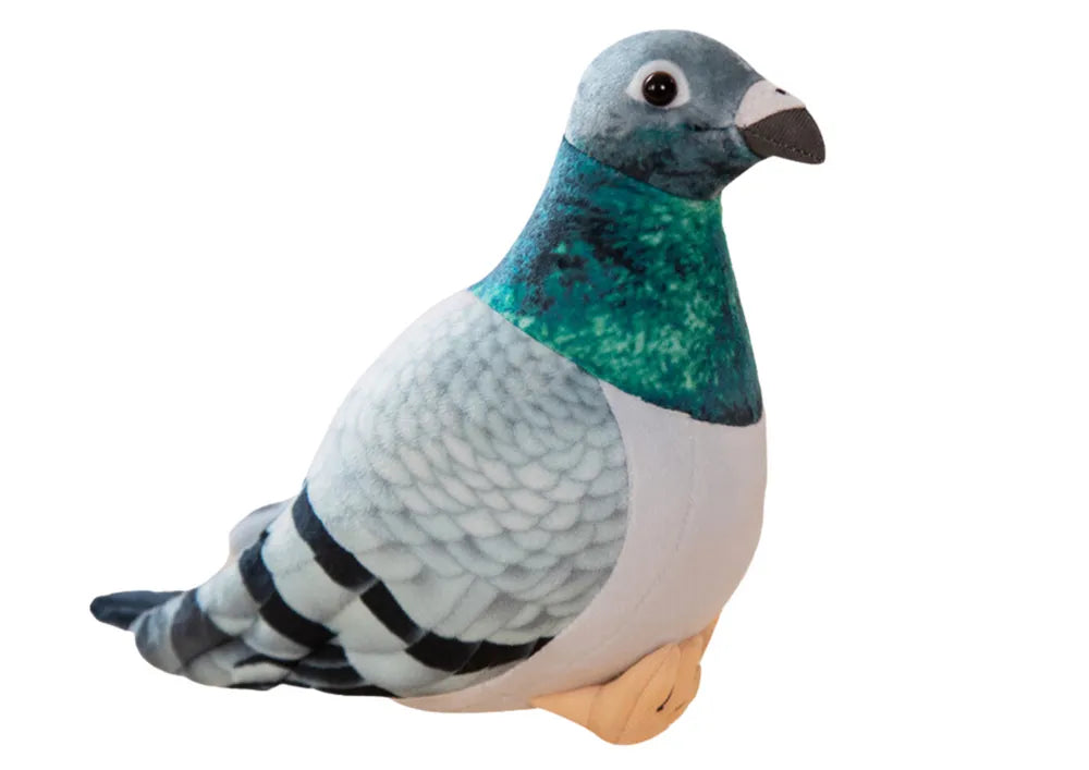 Pliušinis pilkas kuoduotasis balandis 20 cm