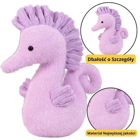 Pliušinis violetinis jūrų arkliukas 25 cm
