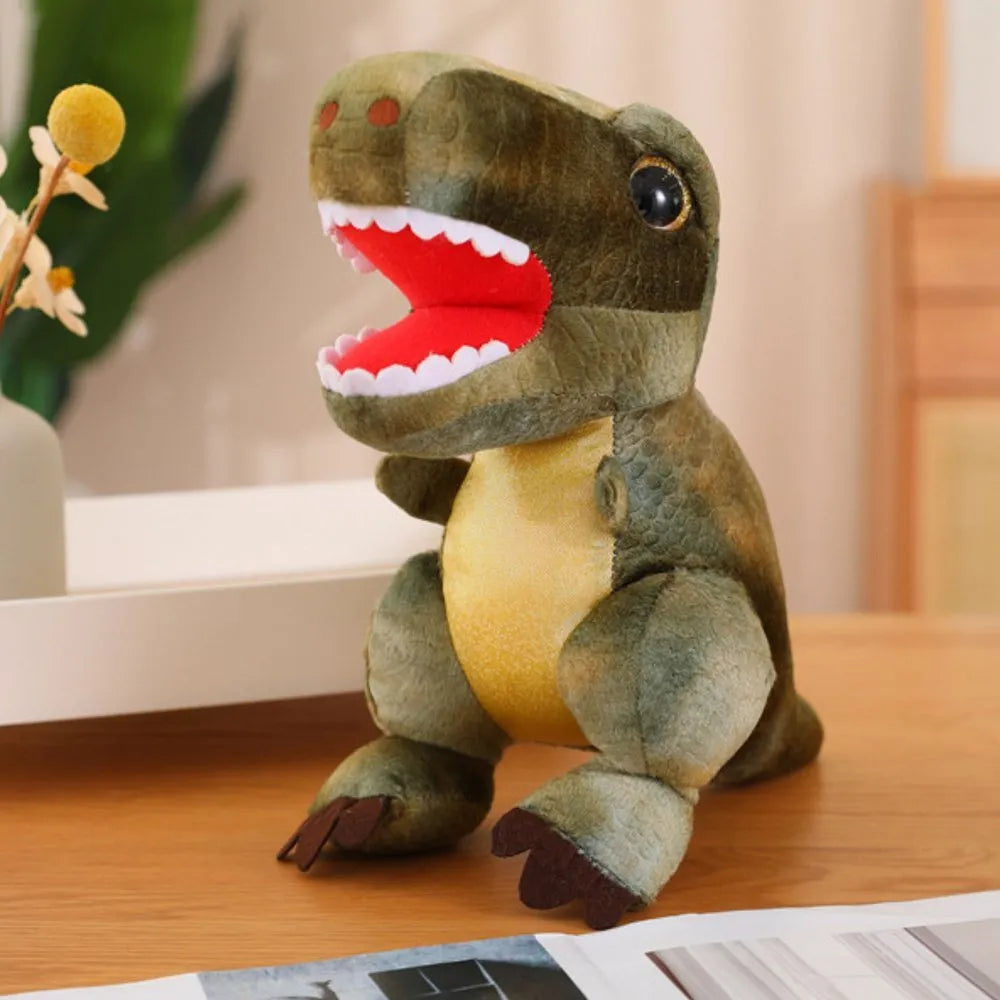 Pliušinis žalias dinozauras su tekstūra 32 cm