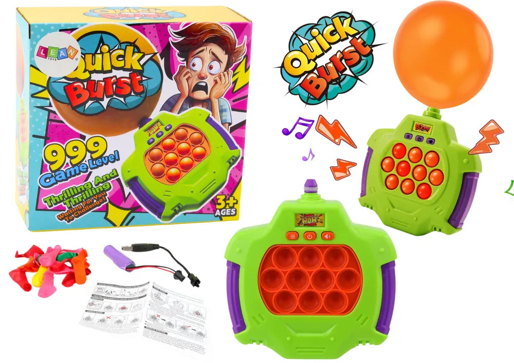 Pop-It balionų žaidimas konsolė 4in1