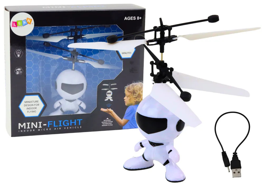 Rankomis valdomas skraidantis astronautas dronas
