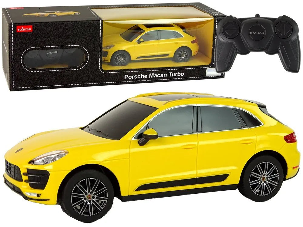 Rastar Porsche Macan Turbo 1:24 R/C – geltonas