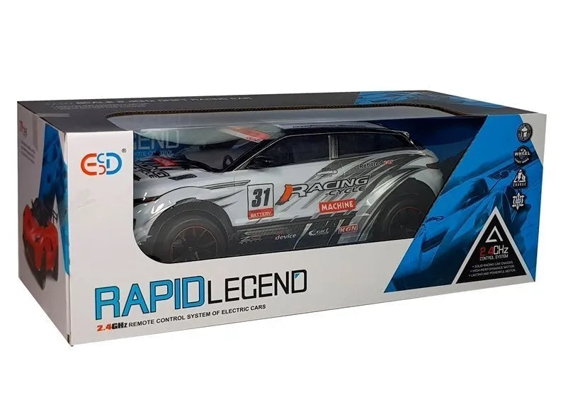 RC 2.4 GHz nuotoliniu valdomas sportinis automobilis su guminiais ratais