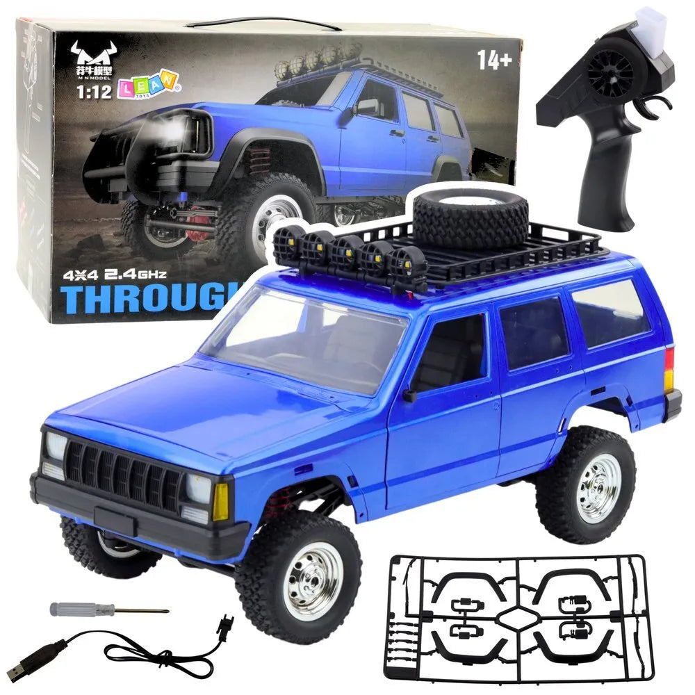 RC 4×4 visureigis MN78 mėlynas 1:12
