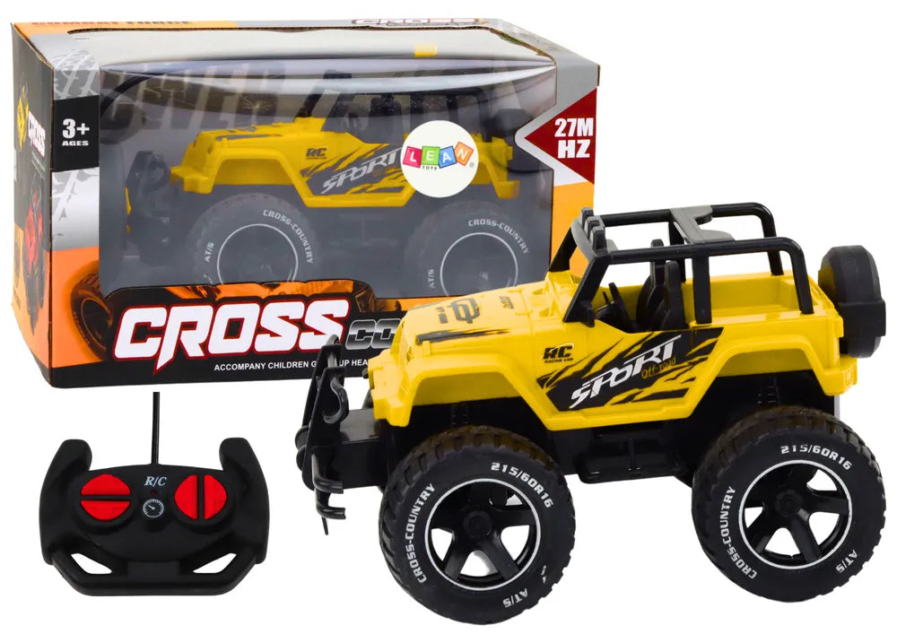RC bekelės automobilis 1:18 geltonas