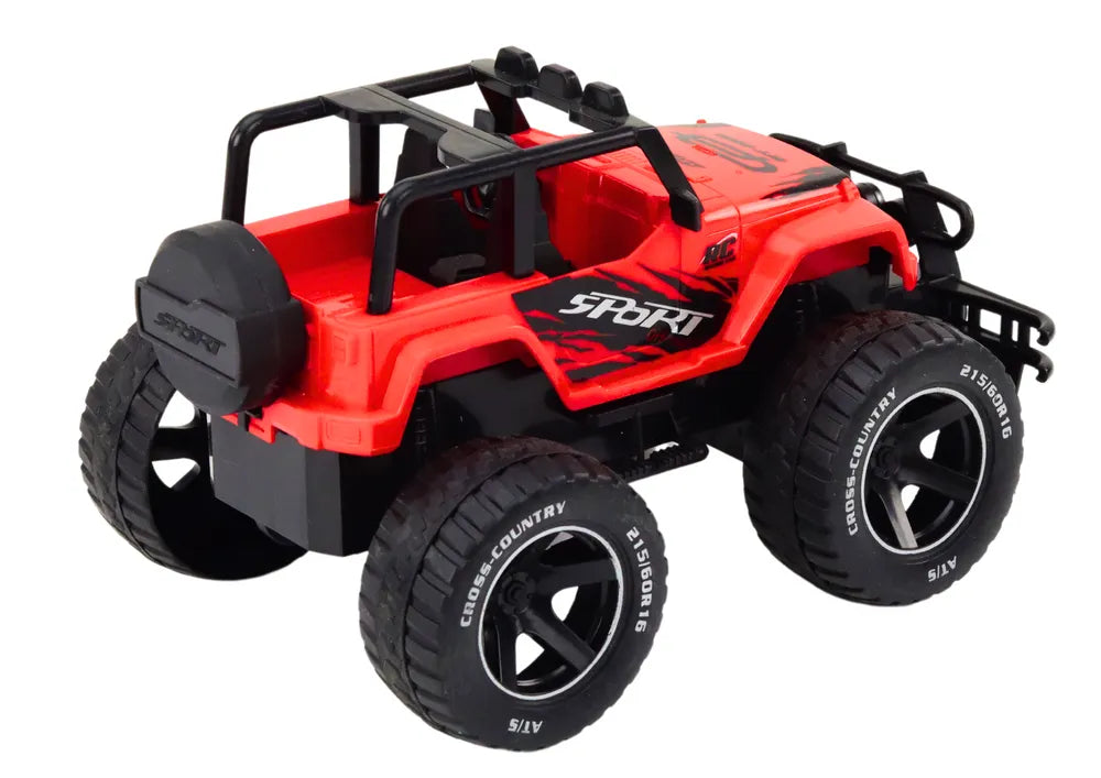 RC bekelės automobilis 1:18 raudonas