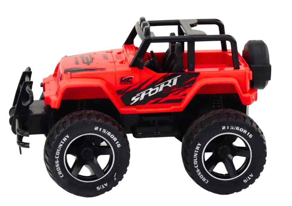 RC bekelės automobilis 1:18 raudonas